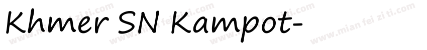 Khmer SN Kampot字体转换